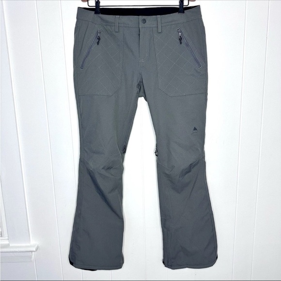 NWOT Burton Womens Vida Pants - Size L Slim Fit - Castlerock Grey Snow Dryride - Picture 2 of 10